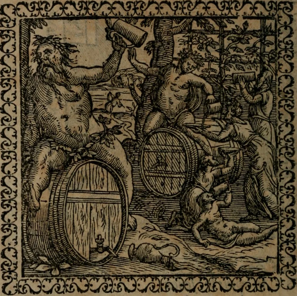 An illustration from Emblemata : et aliquot nummi antiqui operis, 1566, leaf 209