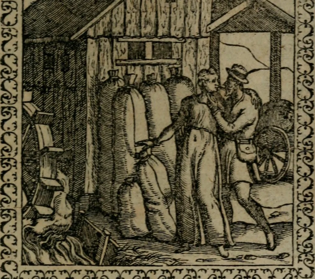 An illustration from Emblemata : et aliquot nummi antiqui operis, 1566, leaf 218