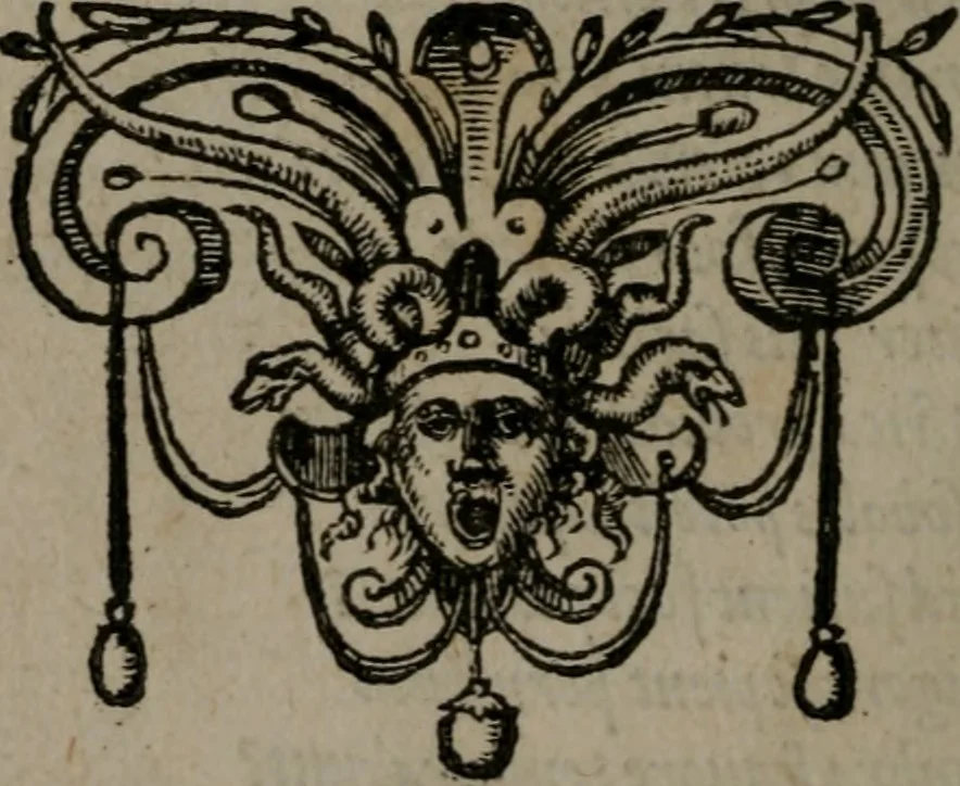 An illustration from Emblemata : et aliquot nummi antiqui operis, 1566, leaf 23
