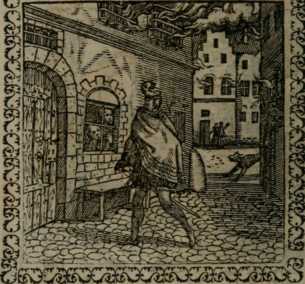 An illustration from Emblemata : et aliquot nummi antiqui operis, 1566, leaf 241