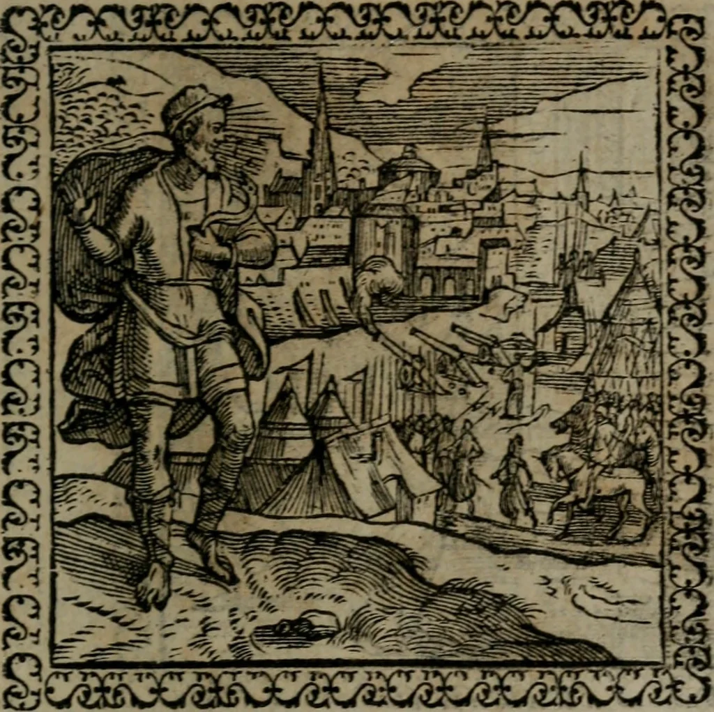 An illustration from Emblemata : et aliquot nummi antiqui operis, 1566, leaf 254