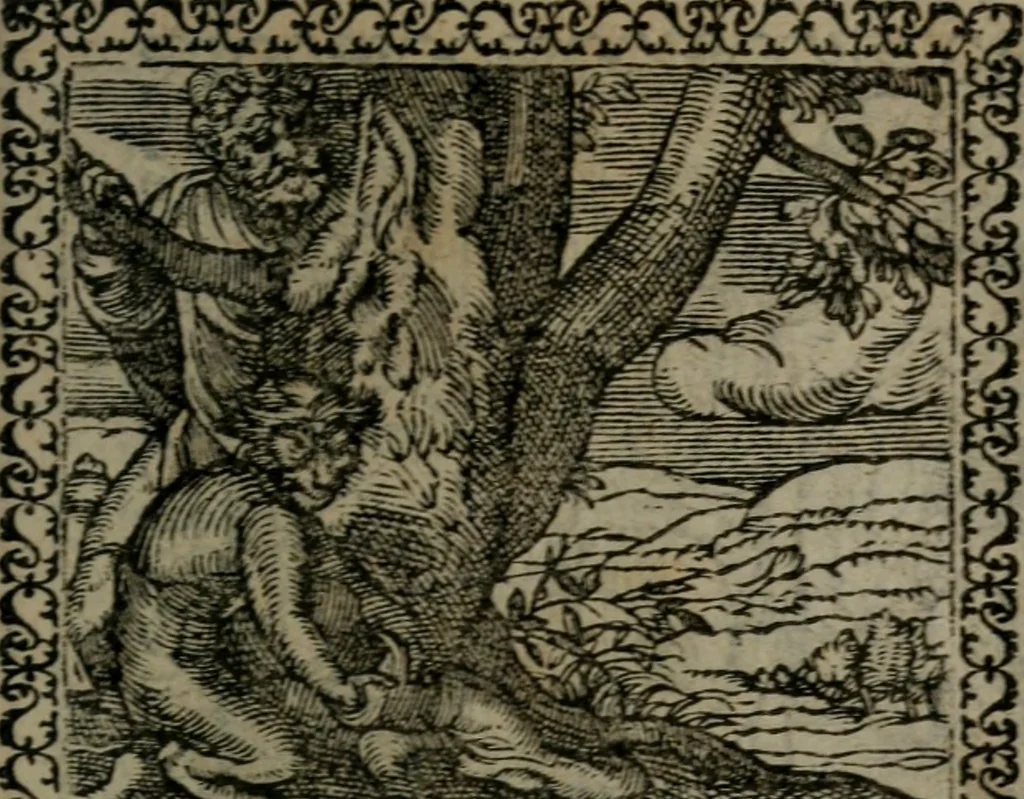 An illustration from Emblemata : et aliquot nummi antiqui operis, 1566, leaf 52