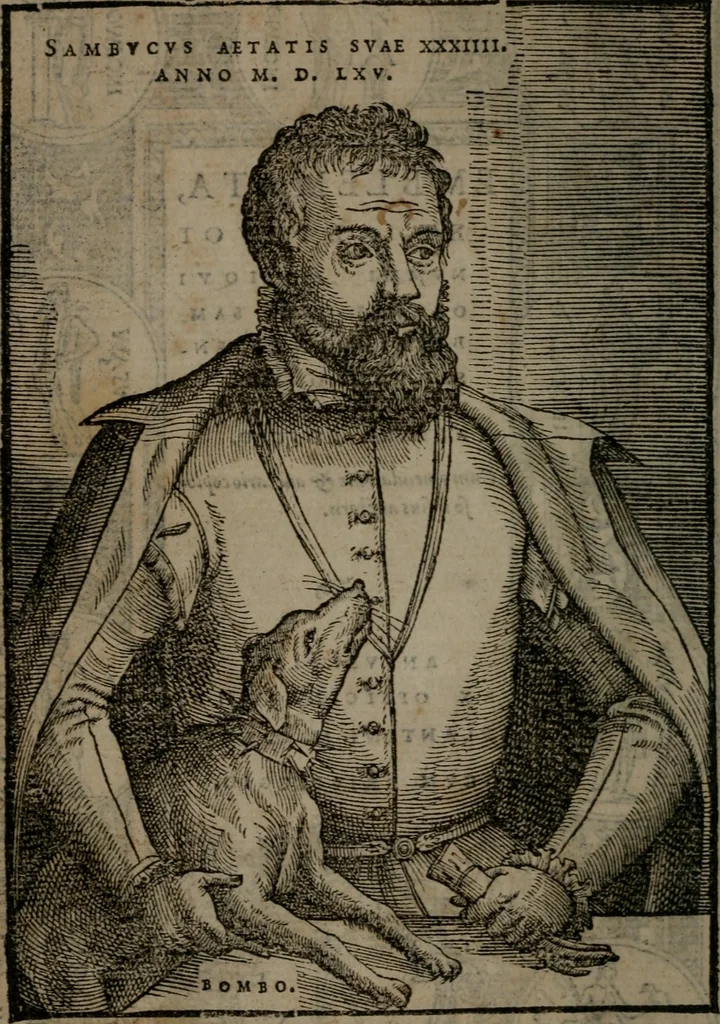 An illustration from Emblemata : et aliquot nummi antiqui operis, 1566, leaf 7