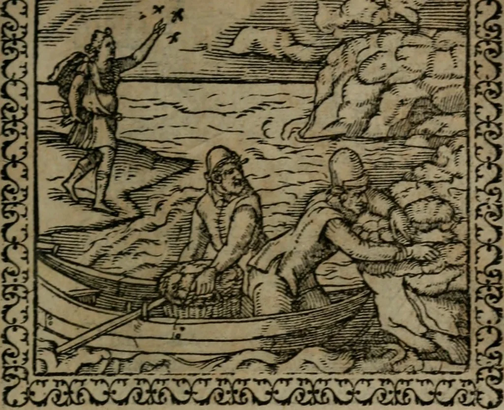 An illustration from Emblemata : et aliquot nummi antiqui operis, 1566, leaf 78