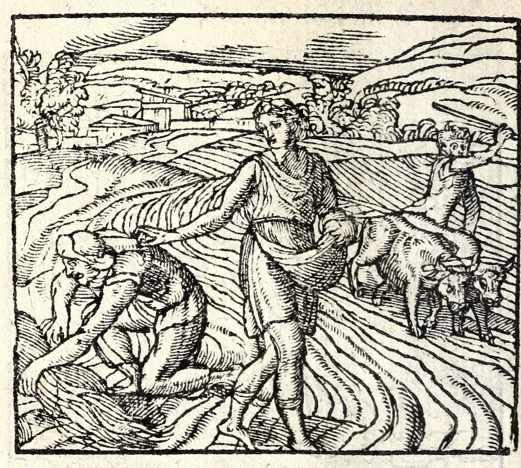 An illustration from Emblemata, et aliqvot nvmmi antiqvi operis, Ioan. Sambvci Tirnaviensis Pannonii, 1584, leaf 158