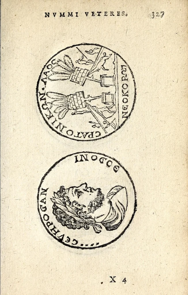An illustration from Emblemata, et aliqvot nvmmi antiqvi operis, Ioan. Sambvci Tirnaviensis Pannonii, 1584, leaf 331