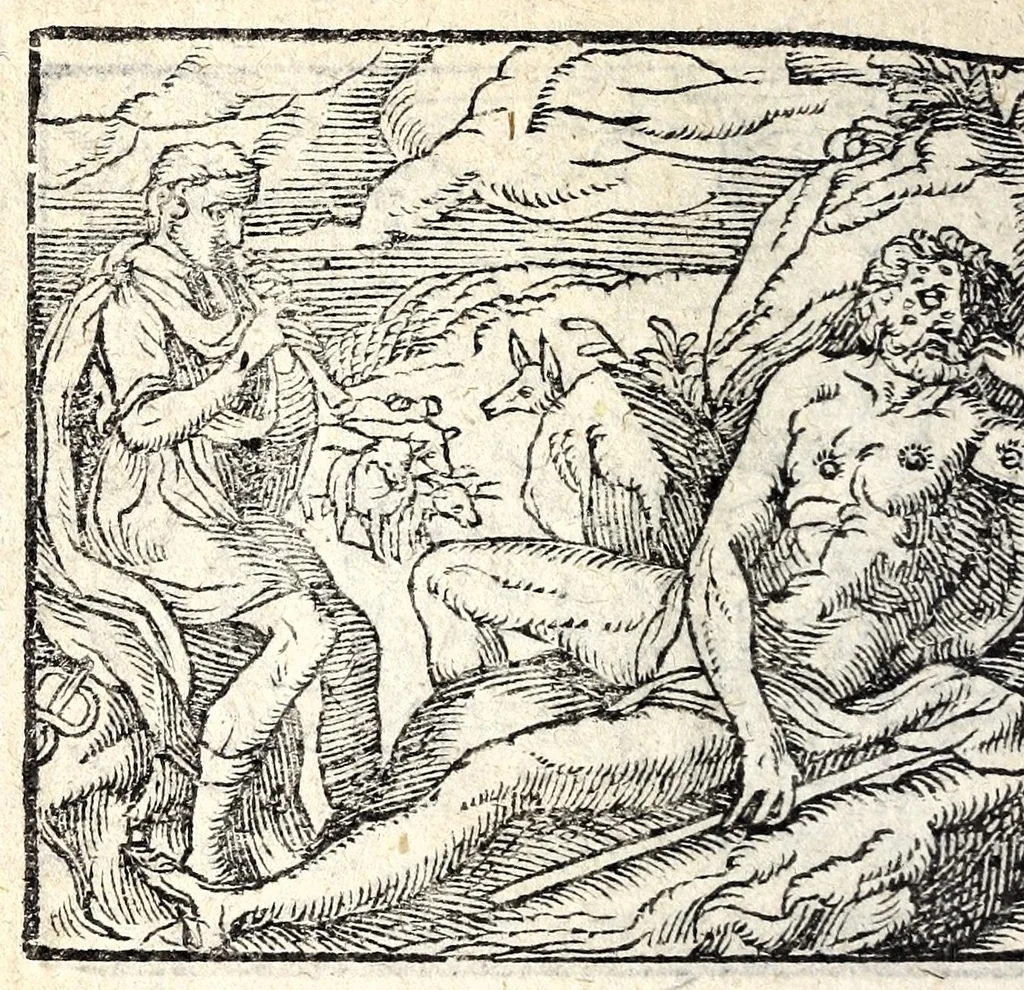 An illustration from Emblemata, et aliqvot nvmmi antiqvi operis, Ioan. Sambvci Tirnaviensis Pannonii, 1584, leaf 58