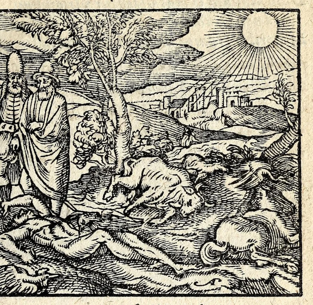 An illustration from Emblemata, et aliqvot nvmmi antiqvi operis, Ioan. Sambvci Tirnaviensis Pannonii, 1584, leaf 79