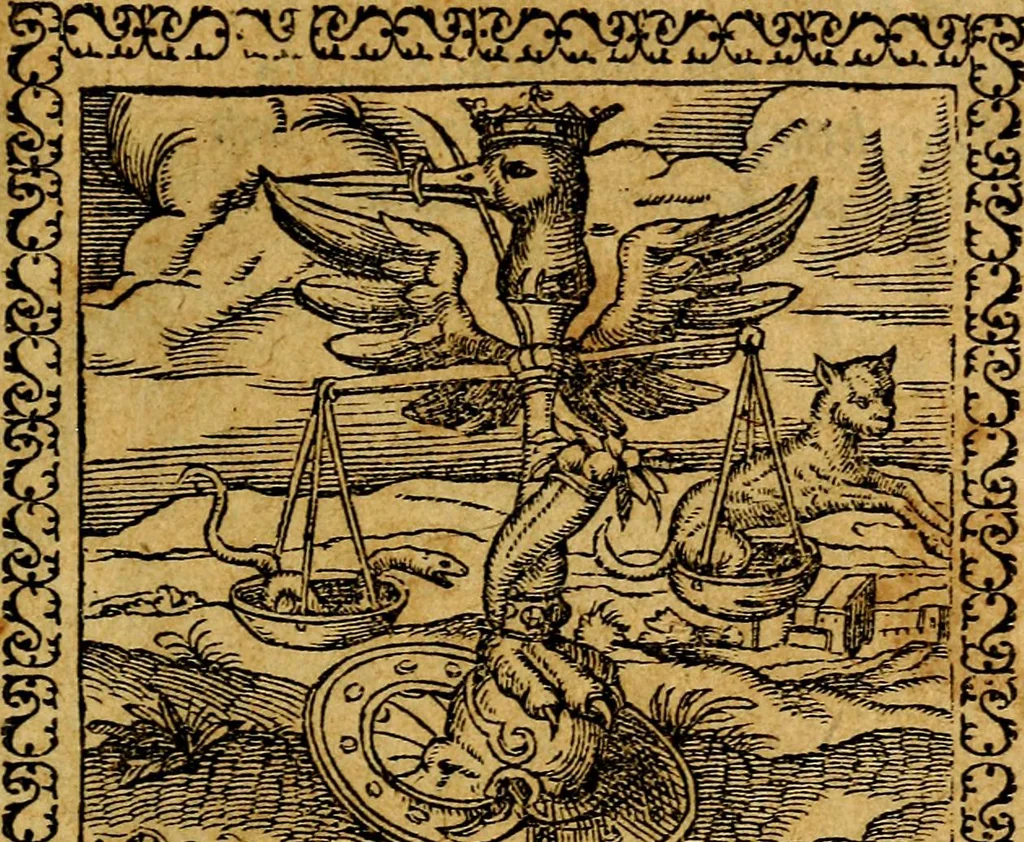 An illustration from Emblemata, et aliqvot nvmmi antiqvi operis, 1566, leaf 100