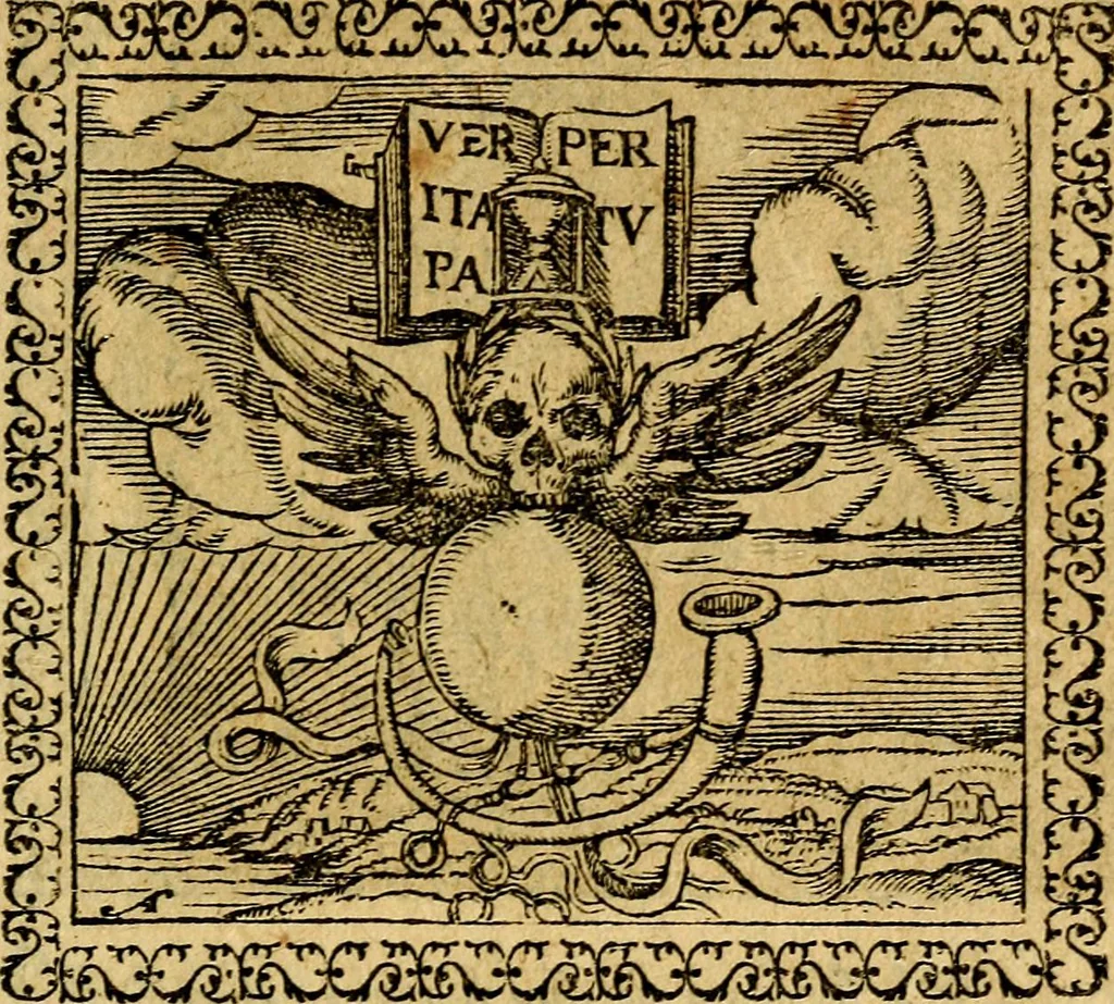 An illustration from Emblemata, et aliqvot nvmmi antiqvi operis, 1566, leaf 102