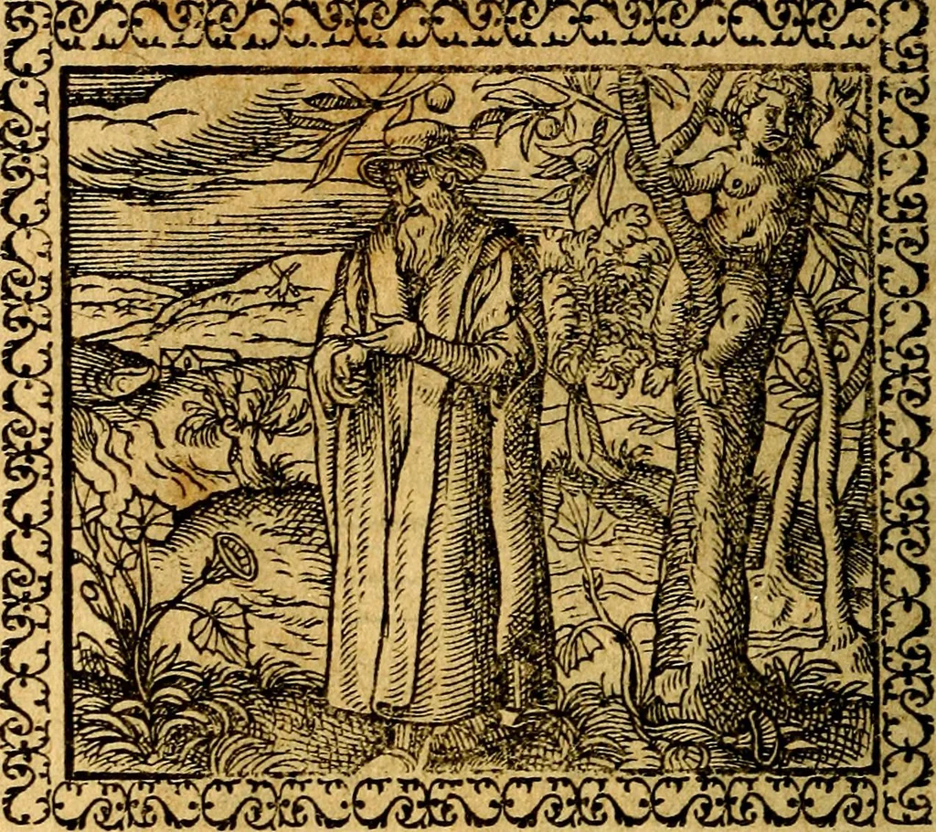 An illustration from Emblemata, et aliqvot nvmmi antiqvi operis, 1566, leaf 103