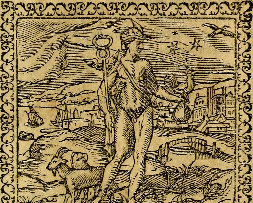 An illustration from Emblemata, et aliqvot nvmmi antiqvi operis, 1566, leaf 114