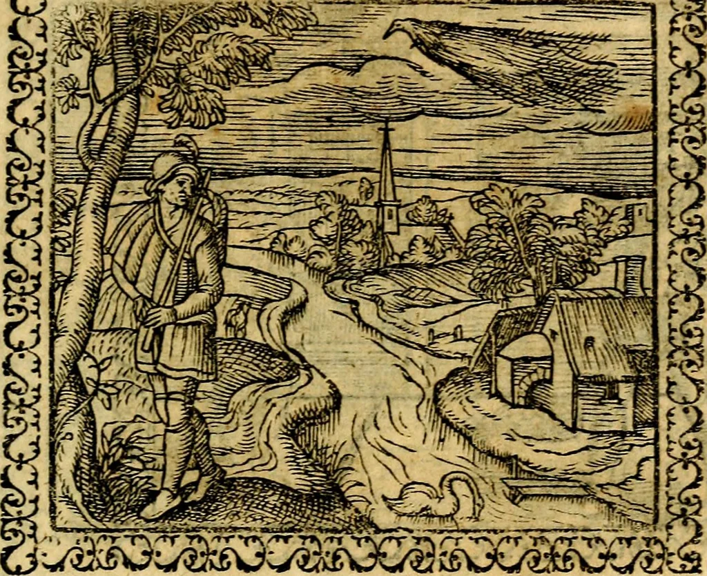 An illustration from Emblemata, et aliqvot nvmmi antiqvi operis, 1566, leaf 116