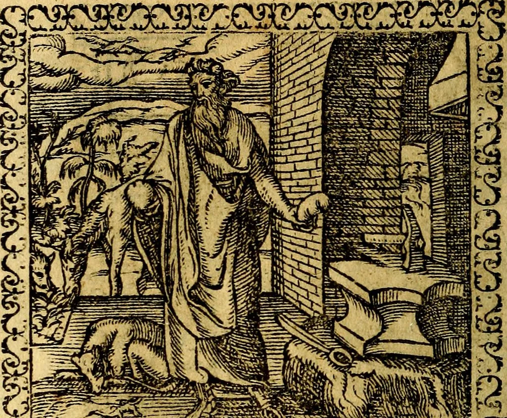 An illustration from Emblemata, et aliqvot nvmmi antiqvi operis, 1566, leaf 119