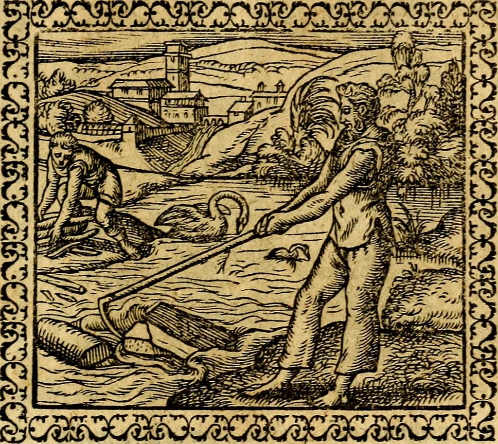 An illustration from Emblemata, et aliqvot nvmmi antiqvi operis, 1566, leaf 138
