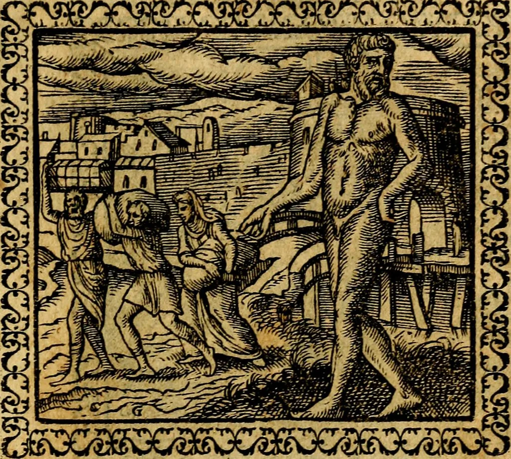 An illustration from Emblemata, et aliqvot nvmmi antiqvi operis, 1566, leaf 142