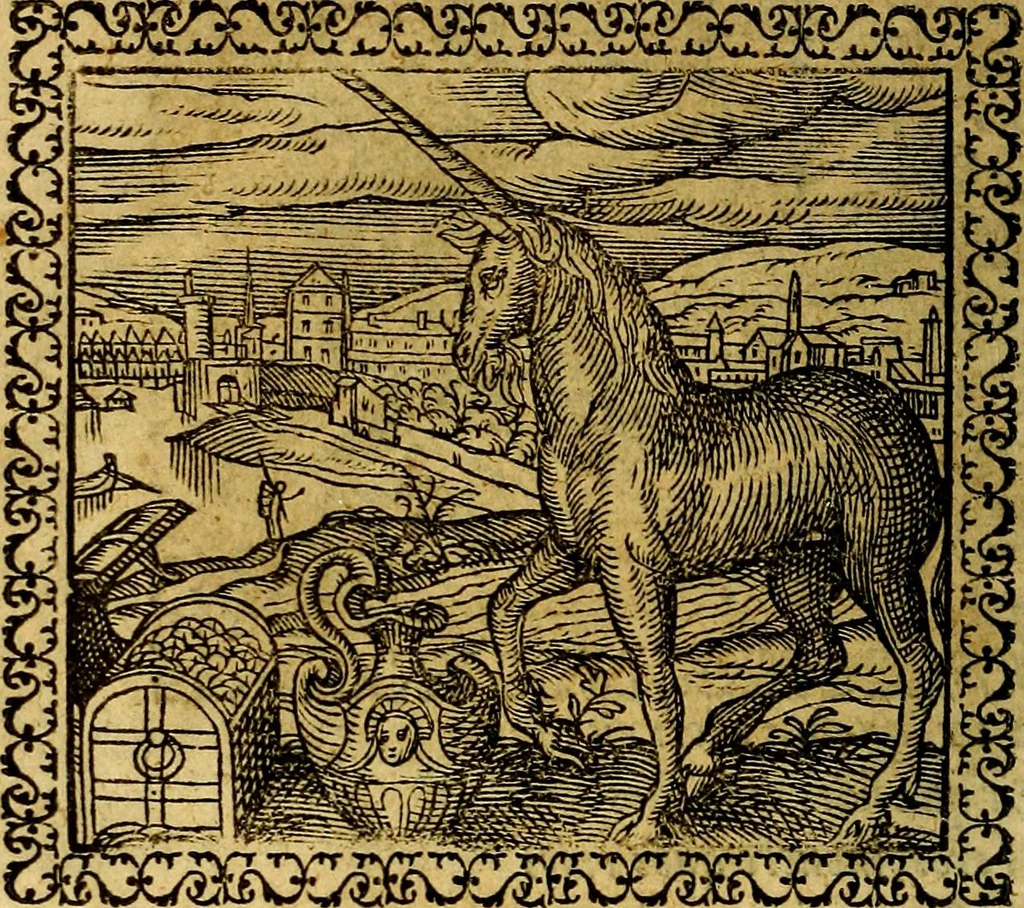 An illustration from Emblemata, et aliqvot nvmmi antiqvi operis, 1566, leaf 147