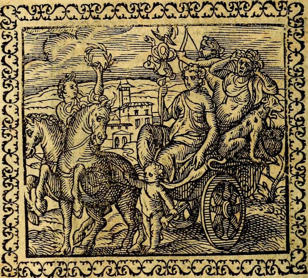 An illustration from Emblemata, et aliqvot nvmmi antiqvi operis, 1566, leaf 151