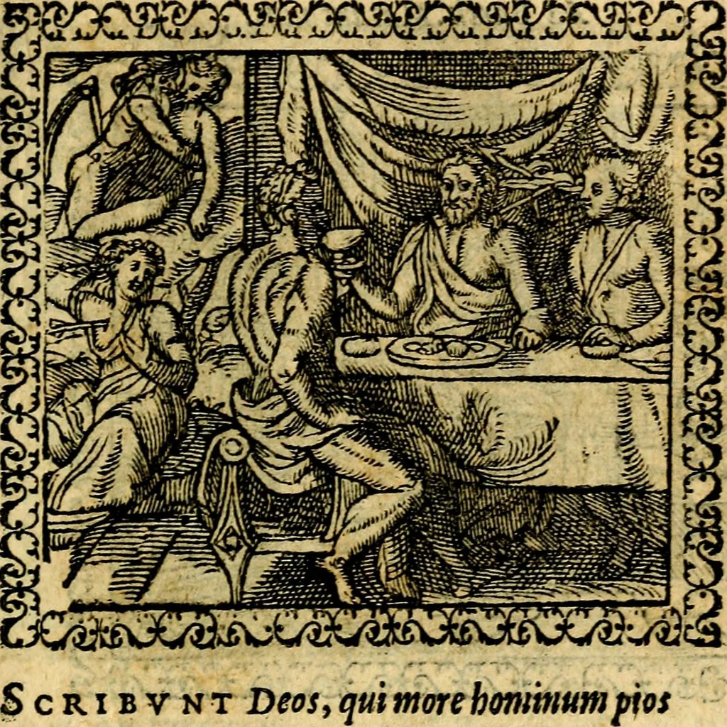 An illustration from Emblemata, et aliqvot nvmmi antiqvi operis, 1566, leaf 158