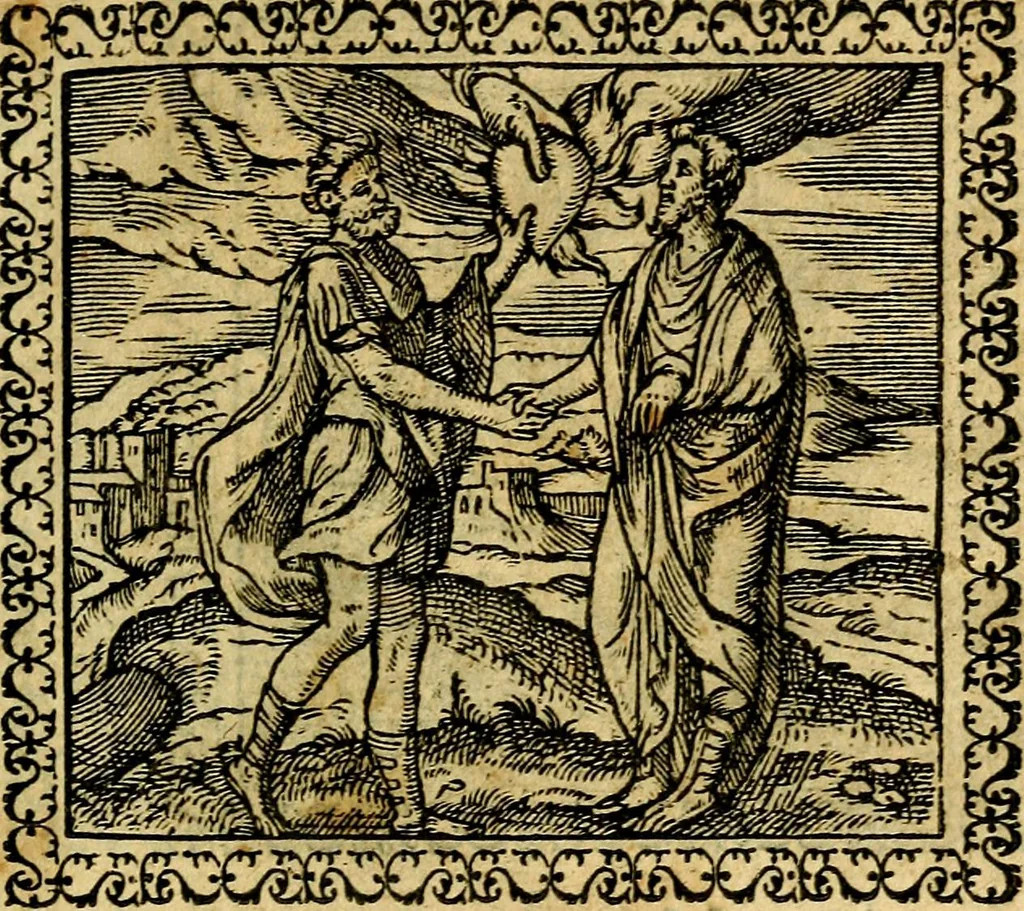 An illustration from Emblemata, et aliqvot nvmmi antiqvi operis, 1566, leaf 16
