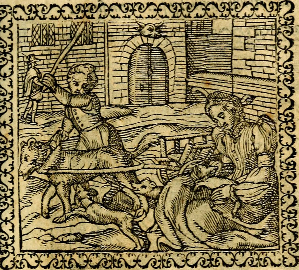 An illustration from Emblemata, et aliqvot nvmmi antiqvi operis, 1566, leaf 160