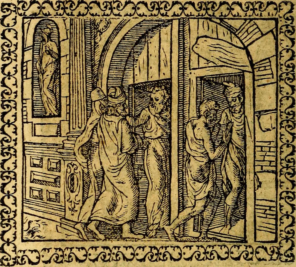 An illustration from Emblemata, et aliqvot nvmmi antiqvi operis, 1566, leaf 173