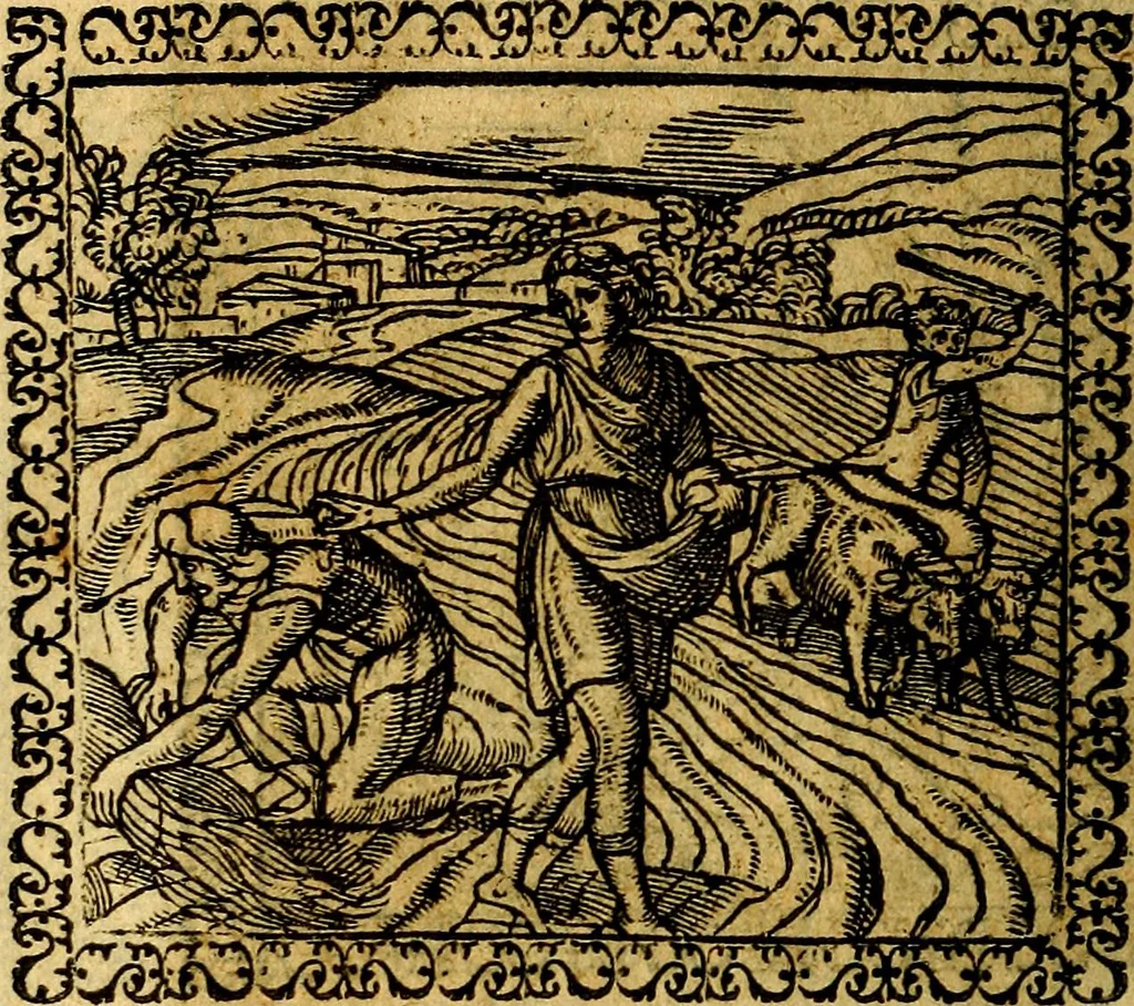 An illustration from Emblemata, et aliqvot nvmmi antiqvi operis, 1566, leaf 175