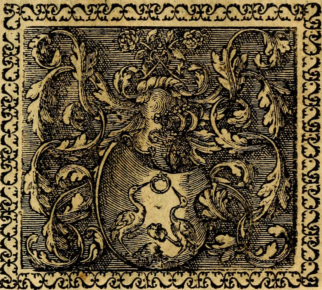 An illustration from Emblemata, et aliqvot nvmmi antiqvi operis, 1566, leaf 176