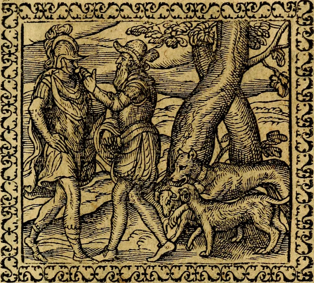 An illustration from Emblemata, et aliqvot nvmmi antiqvi operis, 1566, leaf 178