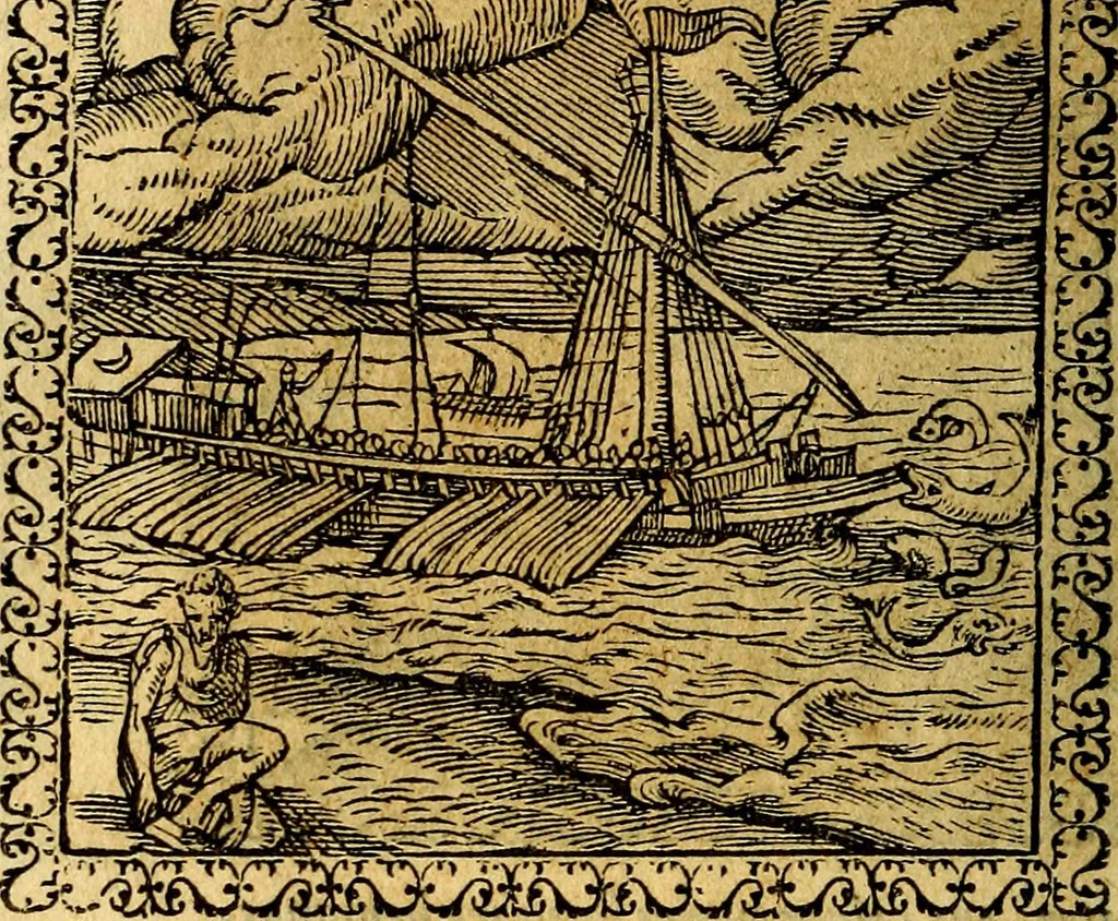 An illustration from Emblemata, et aliqvot nvmmi antiqvi operis, 1566, leaf 181