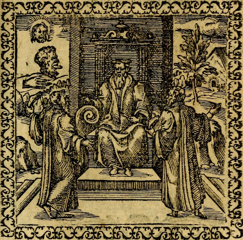 An illustration from Emblemata, et aliqvot nvmmi antiqvi operis, 1566, leaf 194