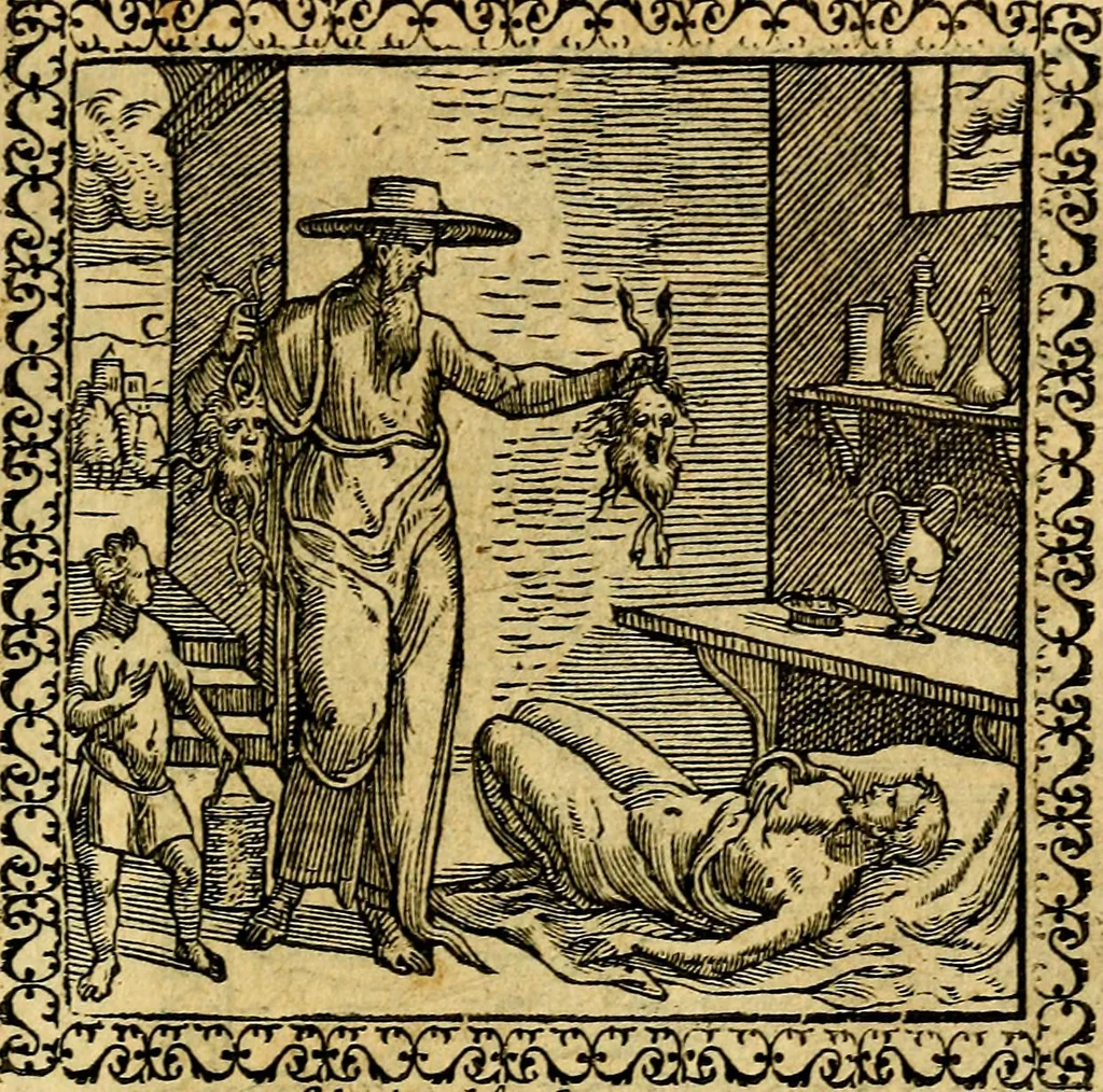 An illustration from Emblemata, et aliqvot nvmmi antiqvi operis, 1566, leaf 206