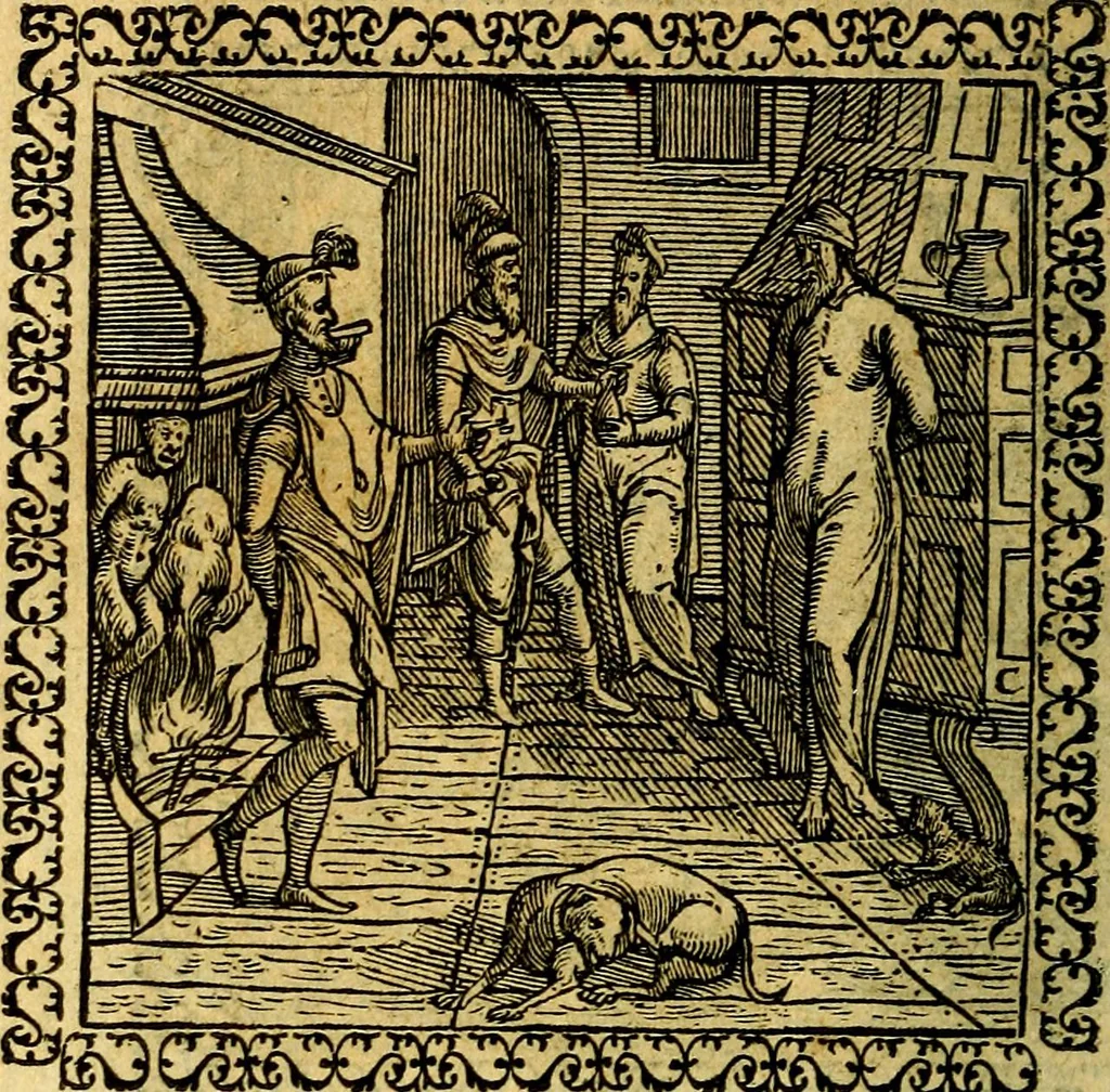 An illustration from Emblemata, et aliqvot nvmmi antiqvi operis, 1566, leaf 211