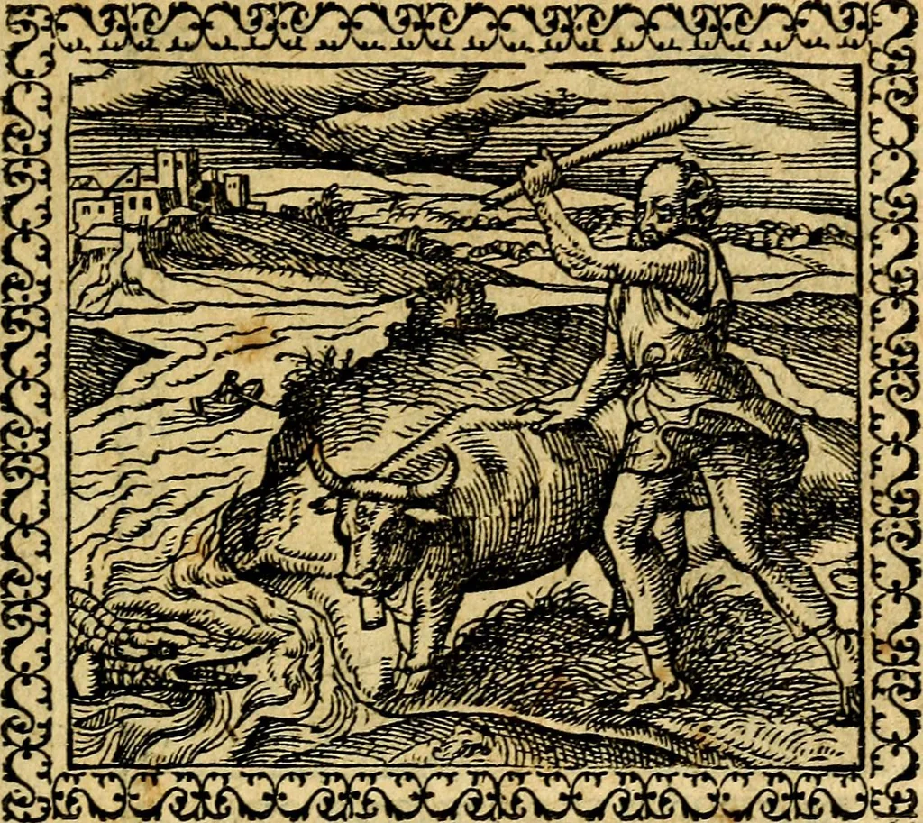 An illustration from Emblemata, et aliqvot nvmmi antiqvi operis, 1566, leaf 22