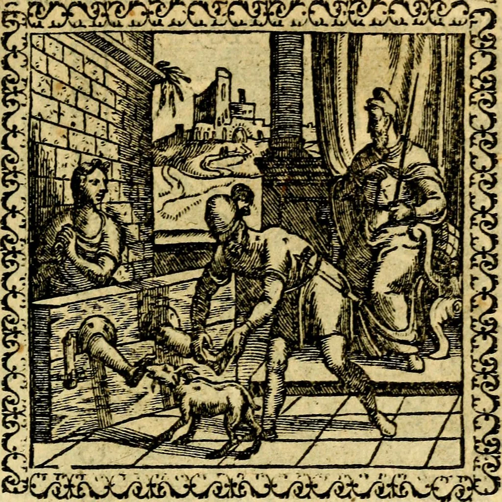 An illustration from Emblemata, et aliqvot nvmmi antiqvi operis, 1566, leaf 224