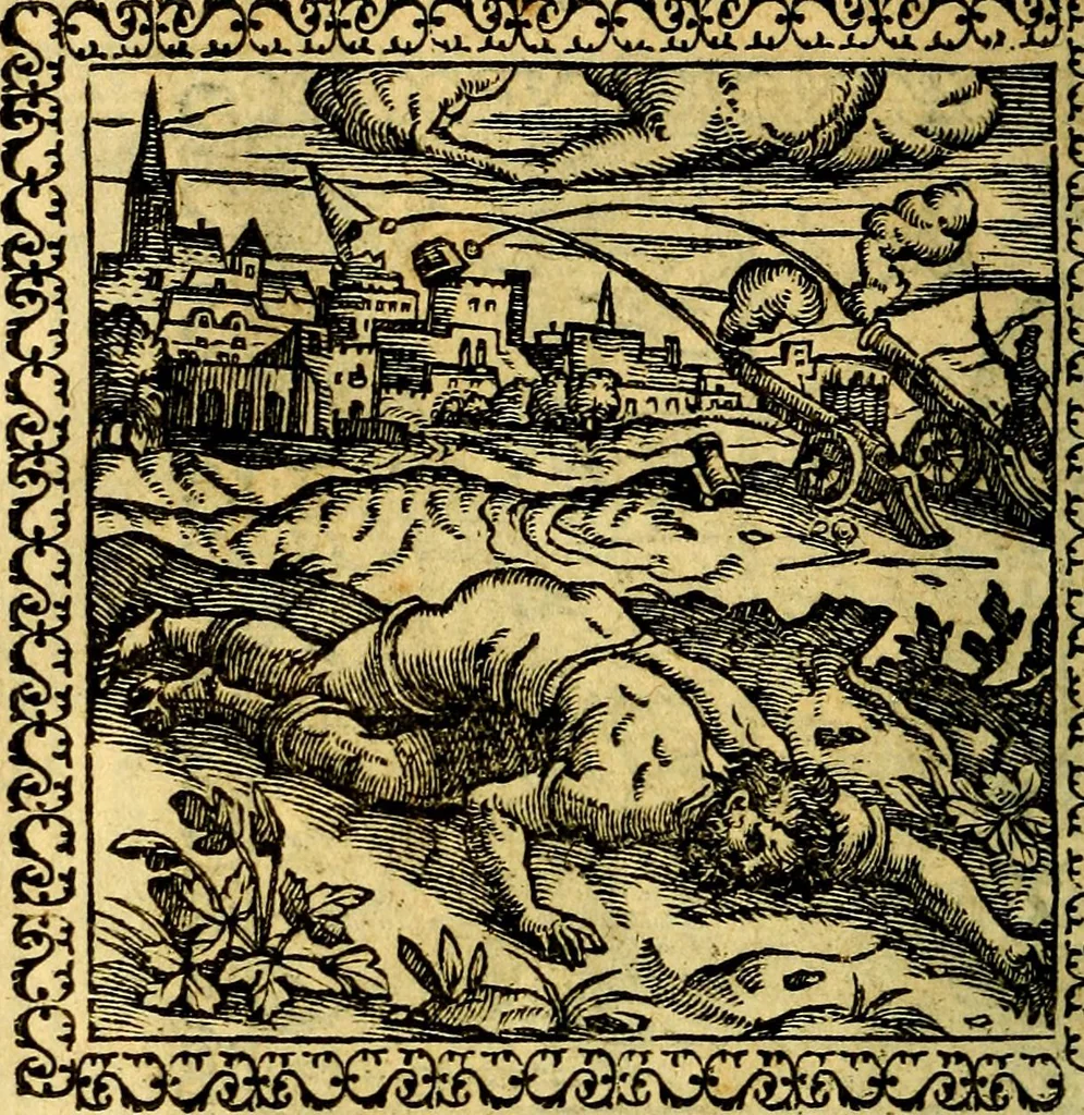 An illustration from Emblemata, et aliqvot nvmmi antiqvi operis, 1566, leaf 227