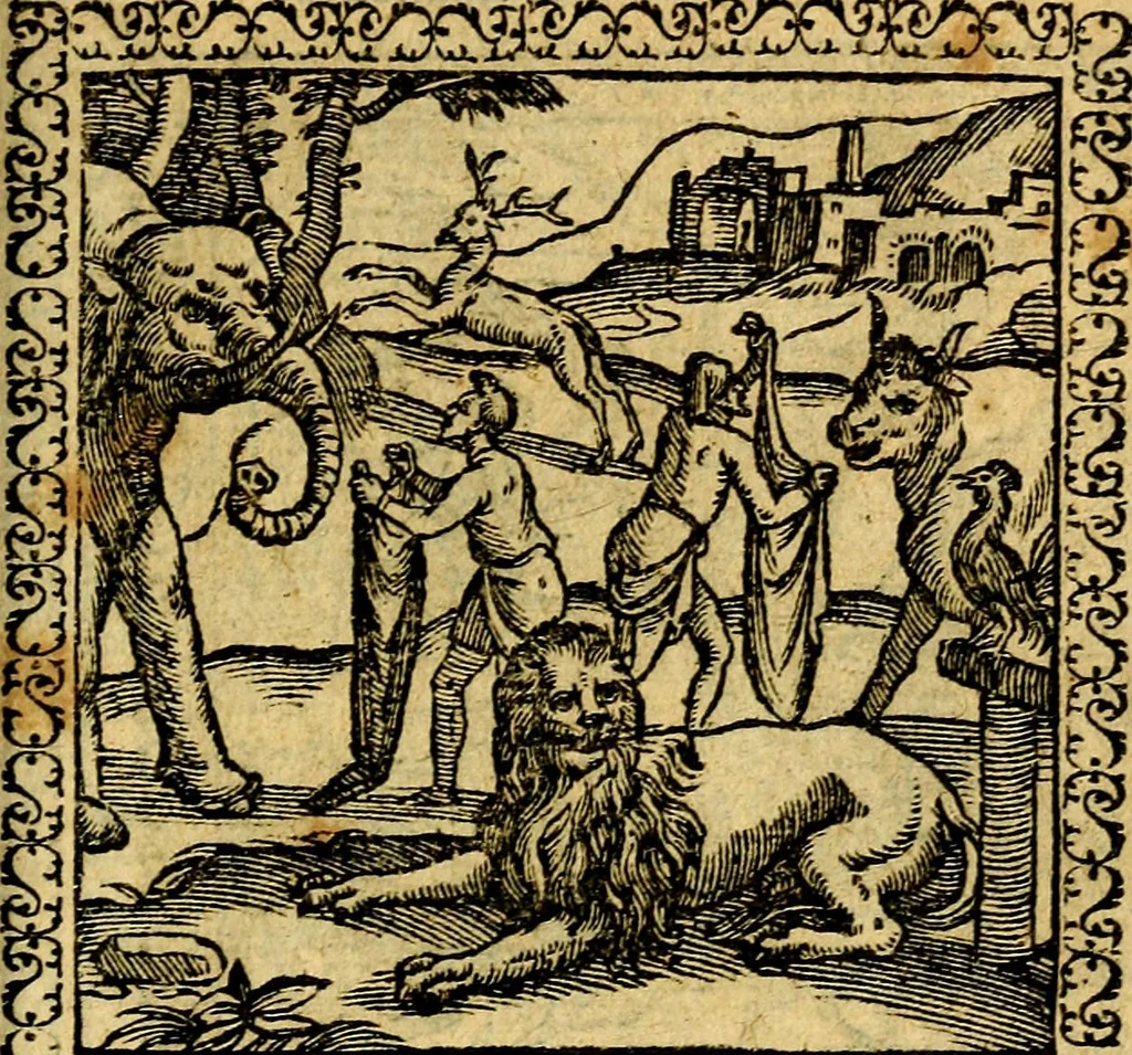 An illustration from Emblemata, et aliqvot nvmmi antiqvi operis, 1566, leaf 230
