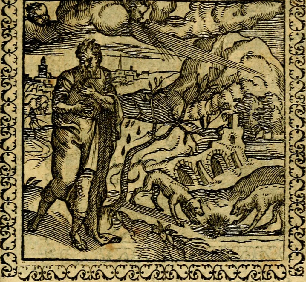 An illustration from Emblemata, et aliqvot nvmmi antiqvi operis, 1566, leaf 232