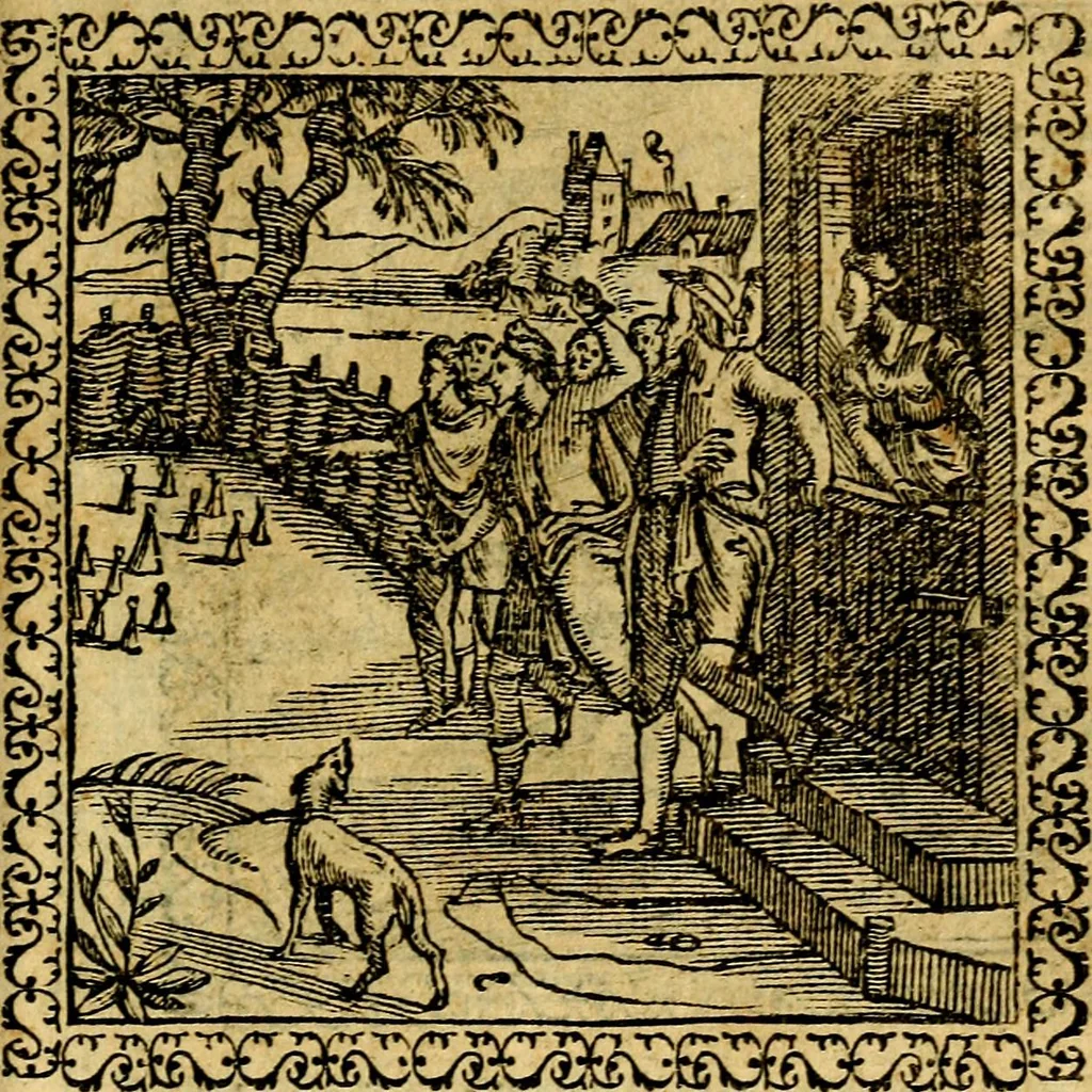 An illustration from Emblemata, et aliqvot nvmmi antiqvi operis, 1566, leaf 234