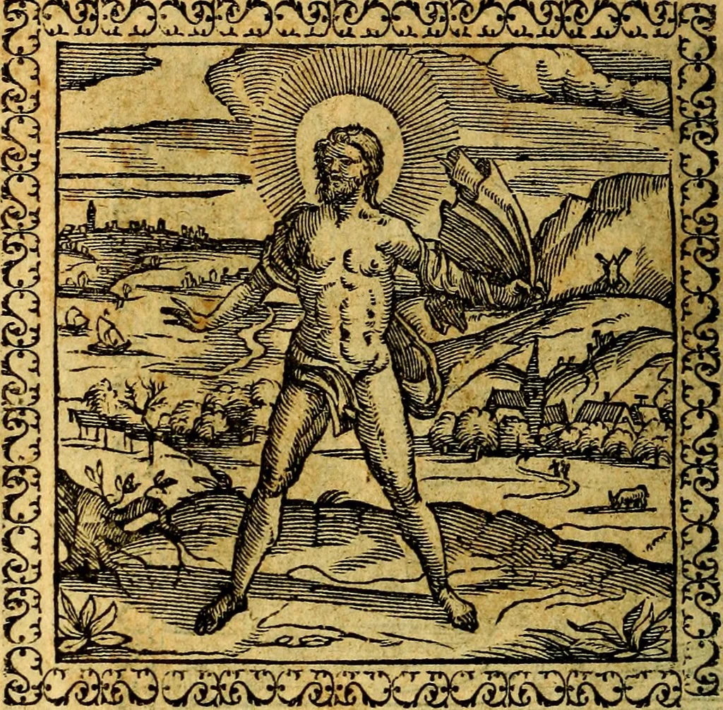 An illustration from Emblemata, et aliqvot nvmmi antiqvi operis, 1566, leaf 235