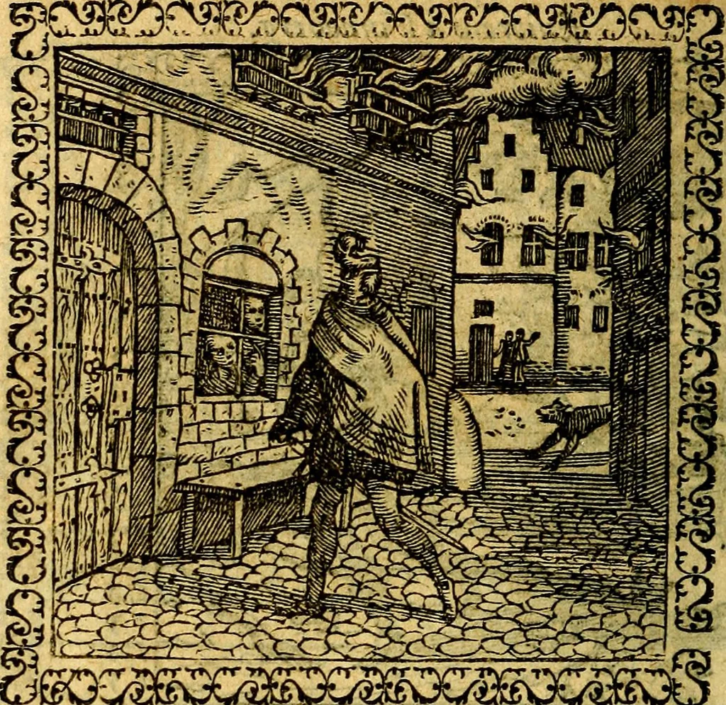 An illustration from Emblemata, et aliqvot nvmmi antiqvi operis, 1566, leaf 239