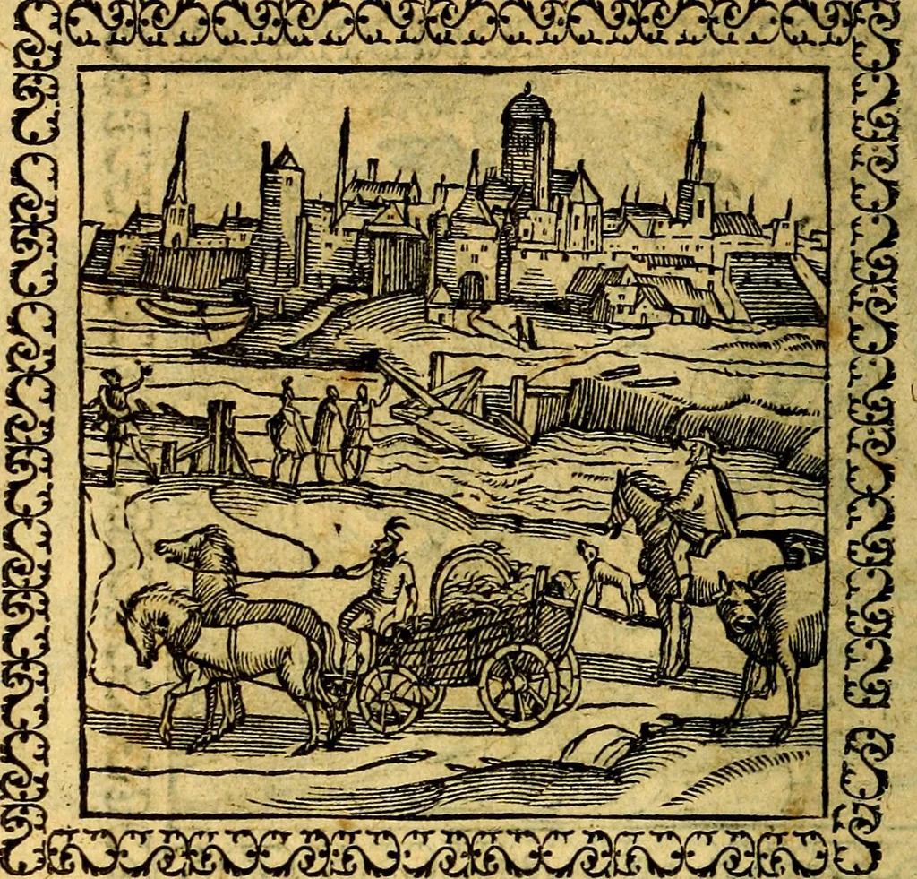 An illustration from Emblemata, et aliqvot nvmmi antiqvi operis, 1566, leaf 243