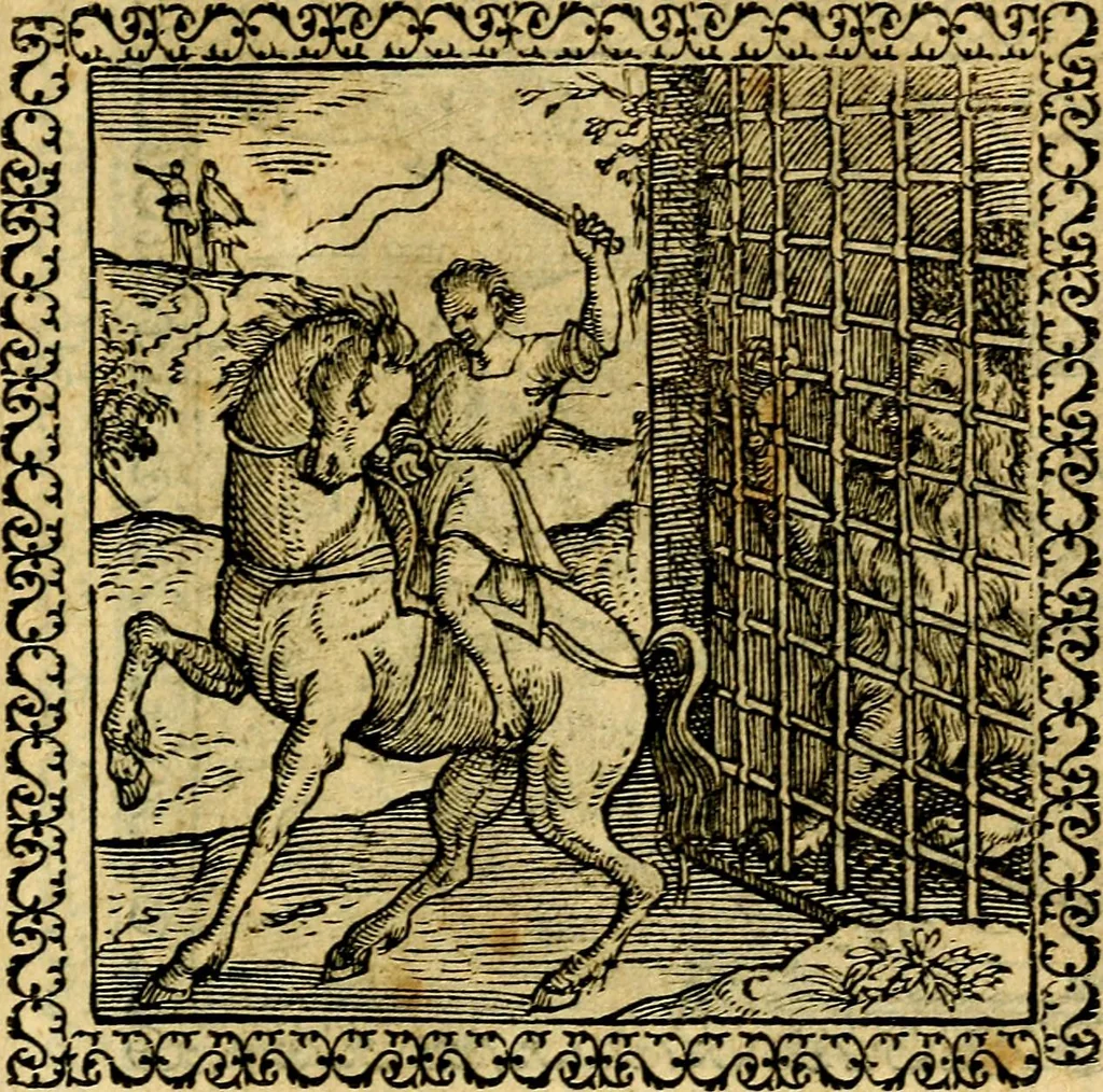 An illustration from Emblemata, et aliqvot nvmmi antiqvi operis, 1566, leaf 248