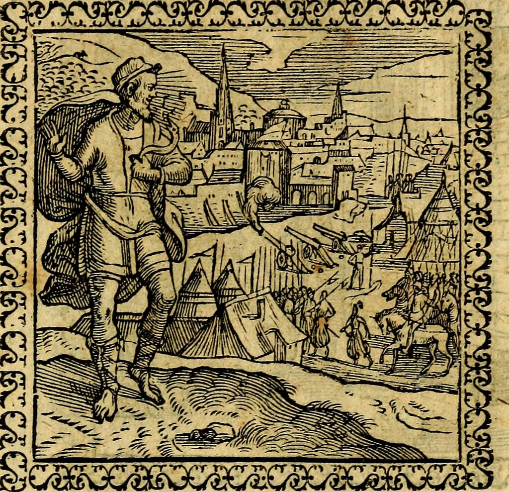 An illustration from Emblemata, et aliqvot nvmmi antiqvi operis, 1566, leaf 252