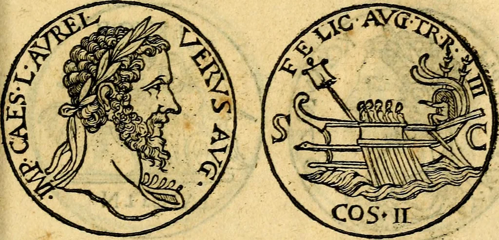 An illustration from Emblemata, et aliqvot nvmmi antiqvi operis, 1566, leaf 264