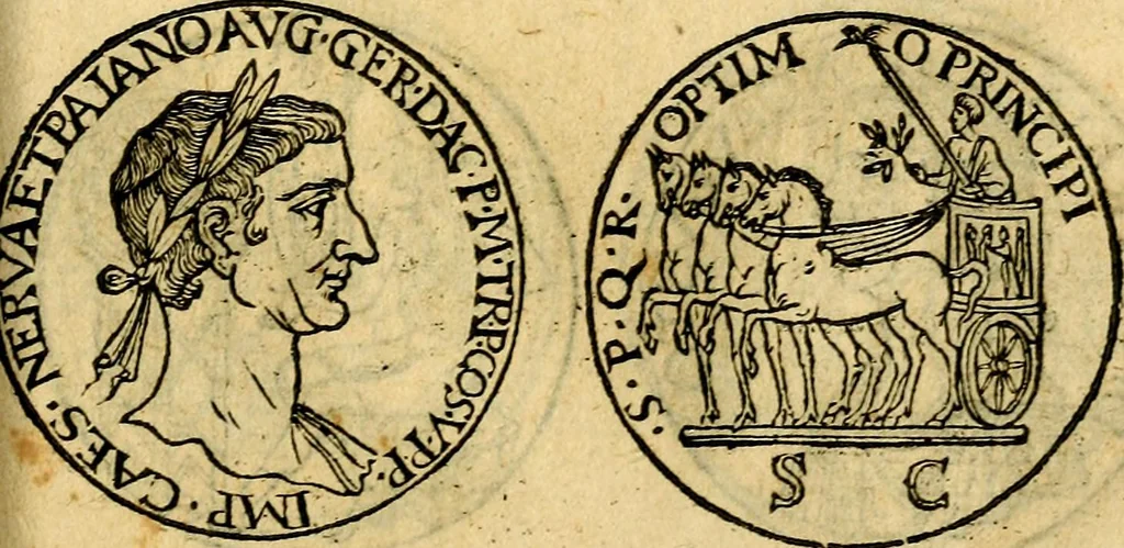 An illustration from Emblemata, et aliqvot nvmmi antiqvi operis, 1566, leaf 264