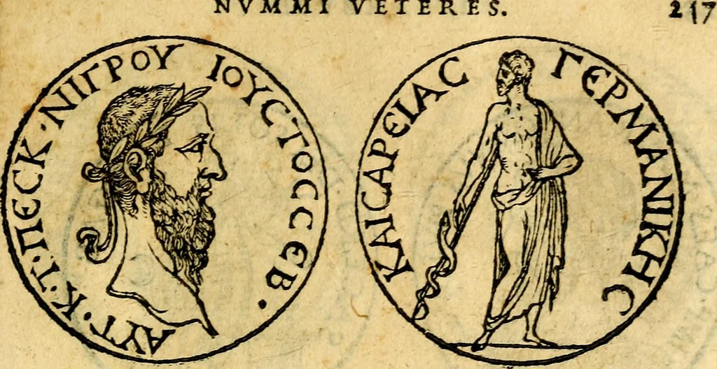An illustration from Emblemata, et aliqvot nvmmi antiqvi operis, 1566, leaf 266