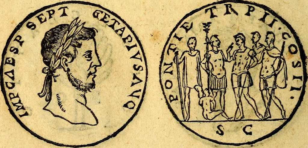 An illustration from Emblemata, et aliqvot nvmmi antiqvi operis, 1566, leaf 271