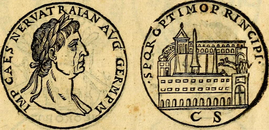 An illustration from Emblemata, et aliqvot nvmmi antiqvi operis, 1566, leaf 272