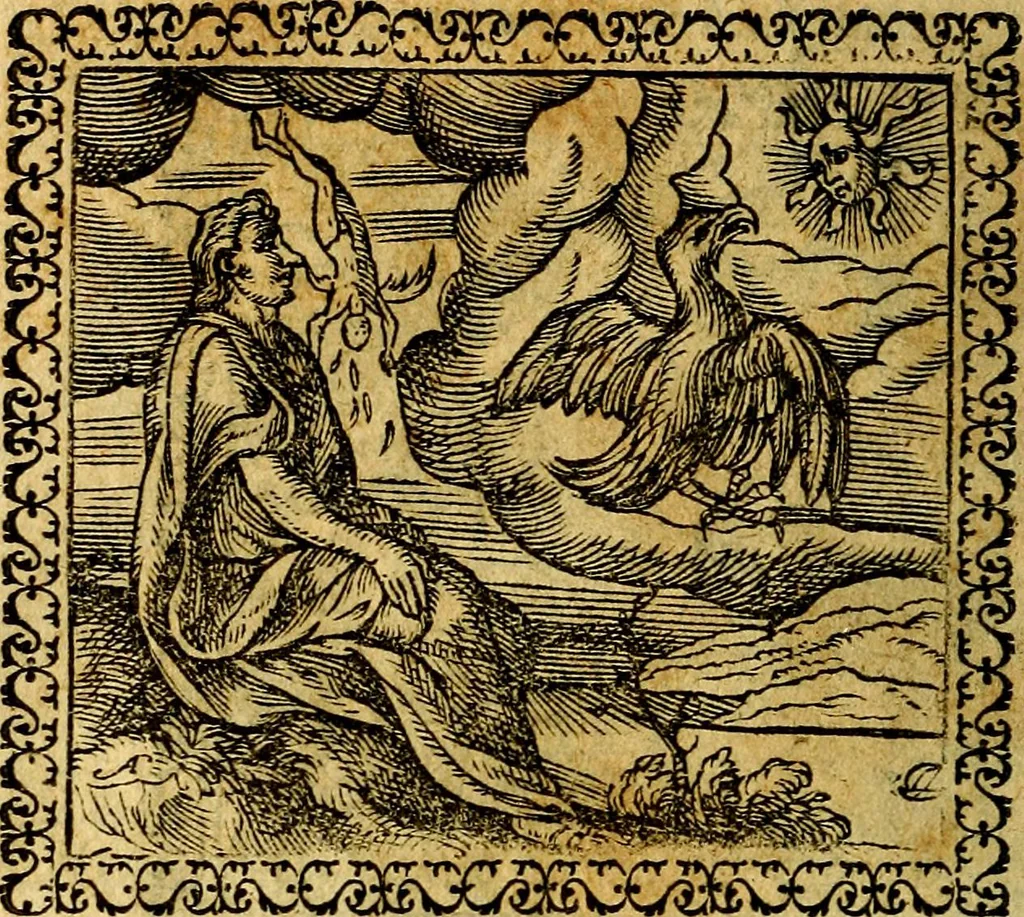 An illustration from Emblemata, et aliqvot nvmmi antiqvi operis, 1566, leaf 31